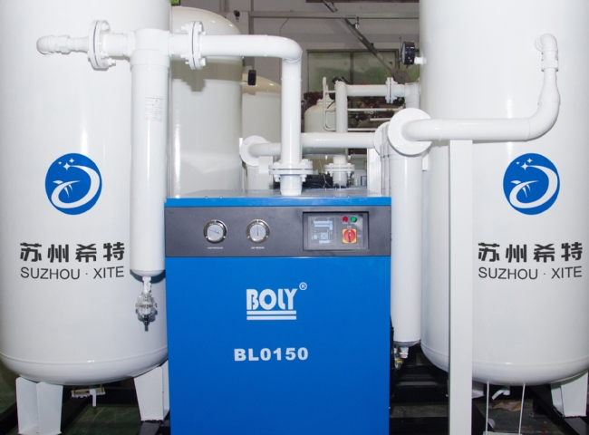 [苏州希特高纯气体设备有限公司] 化学加工行业定制的450M3/H容量的气体干燥器（3台）